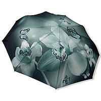Жіноча парасоля Frei Regen напівавтомат орхідея на 9 спиць #03001