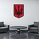 Настінний Герб України, тризуб націоналістичний, декор з дерева на стіну 25x18 см, подарунок військовому, фото 9