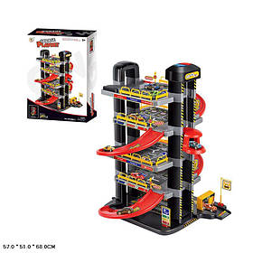 Паркінг 5 поверхів, з машинками, коробка 57*68*51см (P9188A-1)
