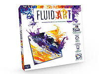Набір креативної творчості "Fluid ART", малювання рідким акрилом, коробка 32*32*4см (FA-01-01)