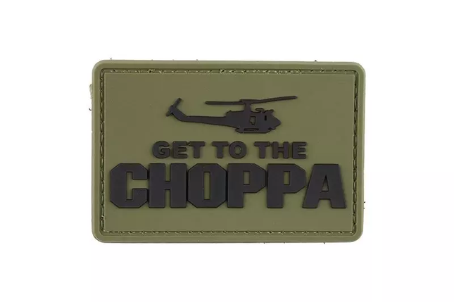 Нашивка 3D - Get to the Choppa - Olive [GFC Tactical], фото 1