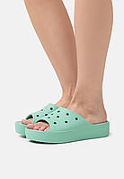 Женские шлепанцы Crocs на платформе оригинал