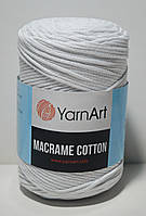 Нитки пряжа для вязания трикотажная MACRAME COTTON Макраме Коттон № 751 - белый