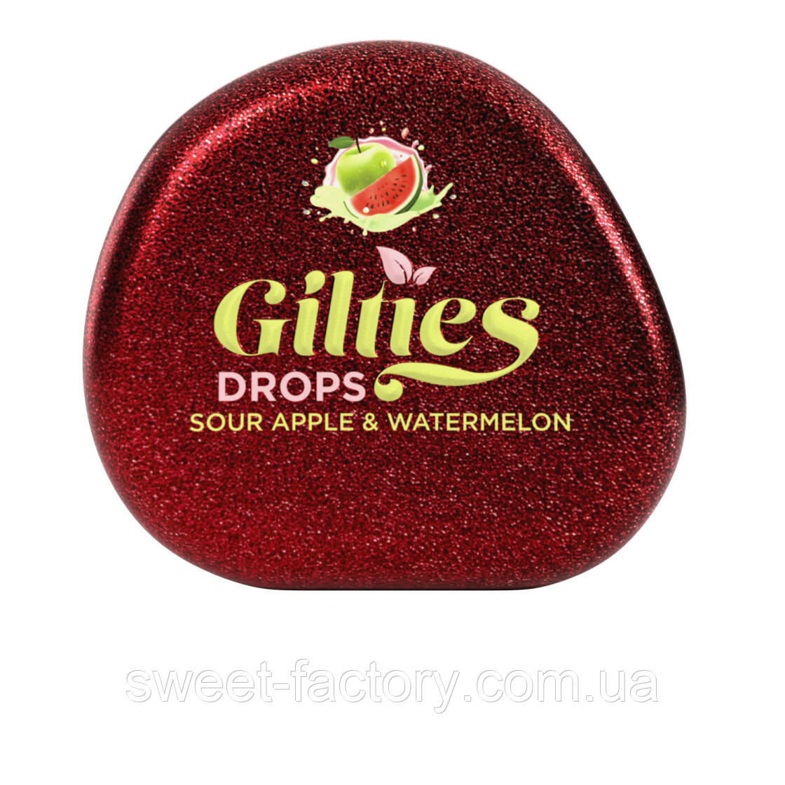 Льодяники Gilties Drops Кисне яблуко та кавун 90g, фото 1