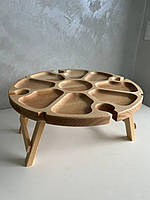 Винний столик Буковий (на 5 бокалів)