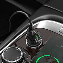 Car Charger Hoco для Z39 Farsighted dual port QC3.0 (Type-C) Black, фото 4