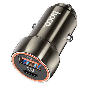 Car Charger Z46A Blue whale PD20W+QC3.0,  Metal gray