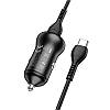 Car Charger Hoco для NZ5 Smooth road PD30W+QC3.0 (Type-C to Type-C) Black, фото 8