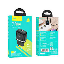 Home Charger Hoco для N24 Victorious single port PD20W charger(EU) Black, фото 3