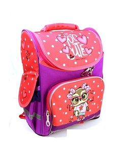 Рюкзак для дівчинки на 1-2 клас сердечка