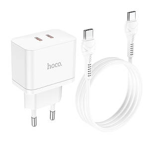 Home Charger N29 Triumph PD35W dual port(2C) (Type-C to Type-C)(EU),  White
