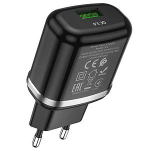 Home Charger N3 Special single port QC3.0 charger(EU),  Black