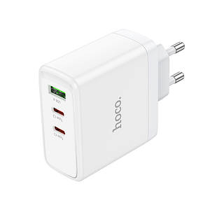 Home Charger N30 Glory PD65W three-port(2C1A) fast charger(EU),  White