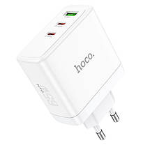 Home Charger Hoco для N30 Glory PD65W three-port(2C1A) fast charger(EU) White, фото 5