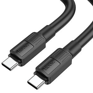 Кабель Hoco для X84 Type-C to Type-C Solid 60W charging data cable (L=1M) Black
