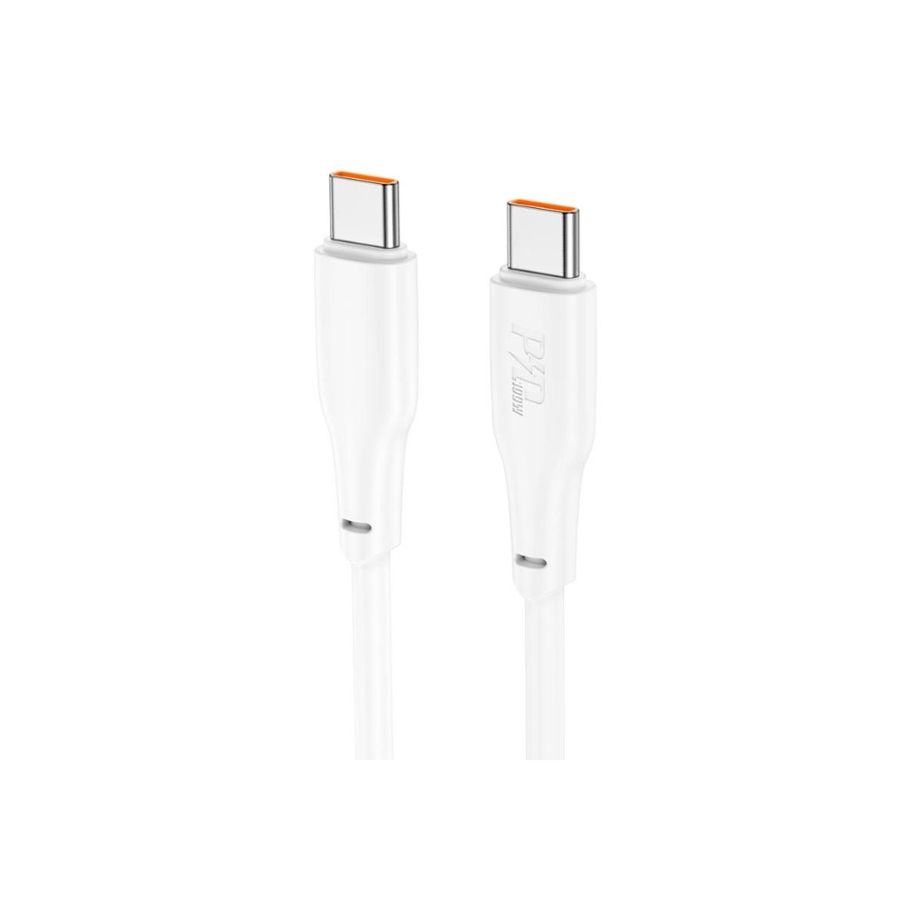 Кабель Hoco для X93 Force 100W fast charging data cable Type-C to Type-C(L=1M) White