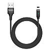 Кабель Hoco для U76 Fresh magnetic charging cable for iP (L=1.2M) Black, фото 7