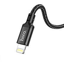 Кабель Hoco для X14 Double speed PD charging data cable for iP(L=1M) Black, фото 3
