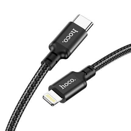 Кабель Hoco для X14 Double speed PD charging data cable for iP(L=1M) Black, фото 1