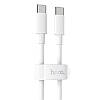 Кабель Hoco для X51 High-power 100W charging data cable Type-C to Type-C(L=1M) White, фото 7