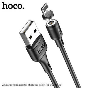 Кабель Hoco для X52 Sereno magnetic charging cable for iP (L=1M) Black