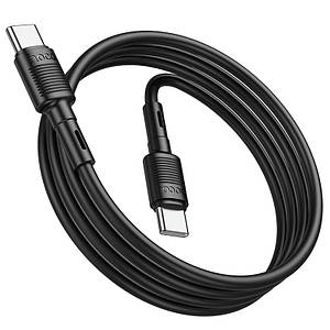 Кабель Hoco для X83 Type-C to Type-C Victory 60W charging data cable (L=1M) Black