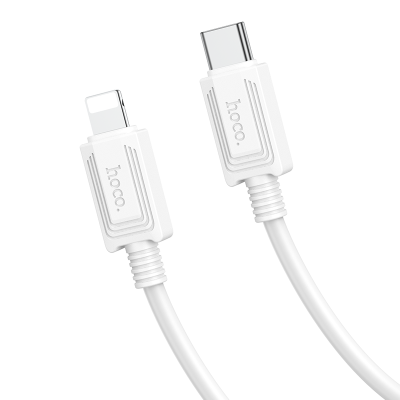 Кабель Hoco для X73 iP PD charging data cable (L=1M) White