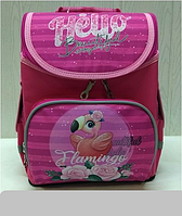 Рюкзак для девочки на 1-2 класс Фламинго