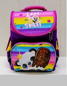 Рюкзак для дівчинки на 1-2 клас панда