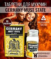 Таблетки для потенції Germany Must Stat (нова Германська вівчарка) 10 таб, чоловічий збудник, оригінал!