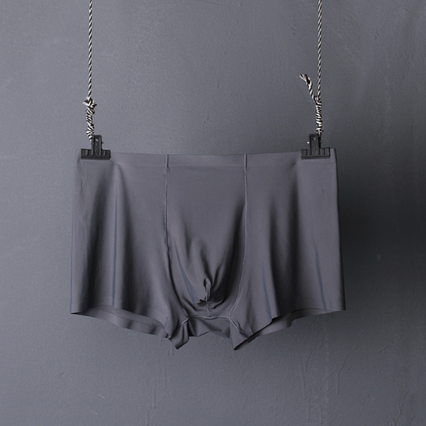 Труси боксери 3D безшовні тонкі ROGRDNAN сірий