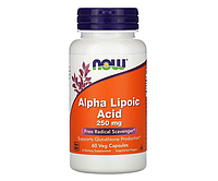 Альфа-липоевая кислота NOW Foods (Alpha-lipoic acid) 250 мг 60 шт