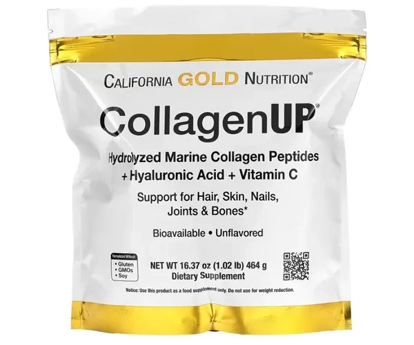 Колаген пептиди з гіалуроновою кислотою і вітаміном C California Gold Nutrition (CollagenUP Peptides) 5000 мг