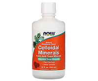 Коллоидные минералы Фульвовой кислоты NOW Foods (Colloidal Minerals) 30 мл 946 мл Малина