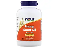 Конопляное масло NOW Foods (Hemp Seed Oil) 1000 мг 120 капсул