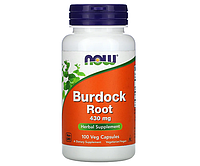 Корінь лопуха NOW Foods (Burdock System) 430 мг 100 капсул