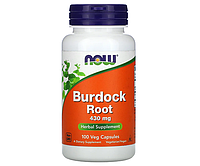 Корень лопуха NOW Foods (Burdock root) 430 мг 100 капсул