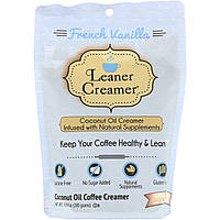 Leaner Creamer, Заменитель сливок для кофе из кокосового масла, французская ваниль, 280&nbsp;г в Украине