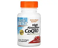 Коэнзим Q-10 с биоперином Doctor's Best (CoQ10 with Bioperine) 100 мг 120 шт