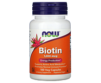 Биотин NOW Foods (Biotin) 1000 мкг 100 капсул