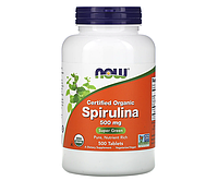 Спирулина органическая NOW Foods (Spirulina Organic) 500 мг 500 шт