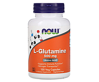 Л-Глютамин NOW Foods (L-Glutamine) 500 мг 120 капсул