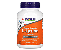 Л-лізин NOW Foods (L-Lysine) 1000 мг 100 шт