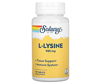 Л-Лизин Solaray (L-Lysine) 1000 мг 90 таблеток