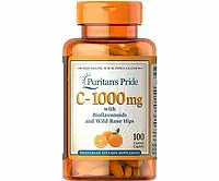 Витамин C с биофлавоноидами и шиповником Puritan's Pride (Vitamin C with bioflavonoids & rose hips) 1000 мг