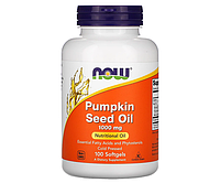 Тыквенное масло NOW Foods (Pumpkin Seed Oil) 1000 мг 100 капсул