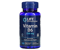 Витамин В-6 Life Extension (Пиридоксин) 250 мг 100 капсул