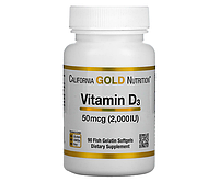 Витамин Д3 California Gold Nutrition (Vitamin D3) 2000 МЕ 90 шт