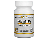 Витамин Д3 California Gold Nutrition (Vitamin D3) 2000 МЕ 360 шт