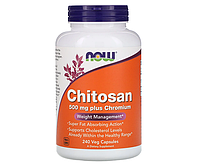 Хитозан для похудения NOW Foods (Chitosan) 500 мг 240 шт